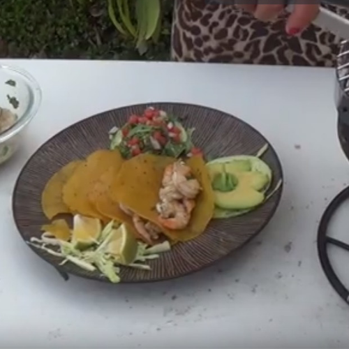 Grilled Shrimp Tacos & Fried Tortillas - SJ Cooks Wild in Maui