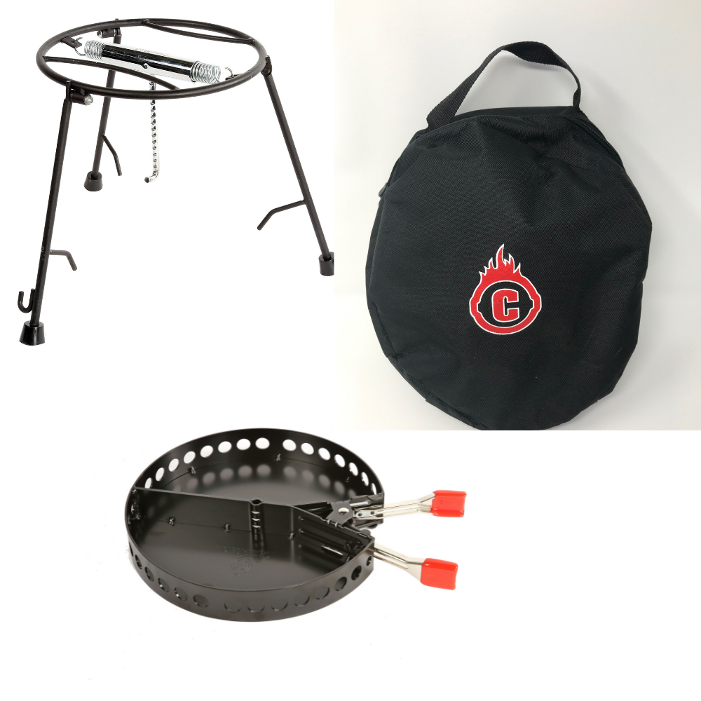 Campmaid Grill and Smoker (3 Piece) with Carry Bag