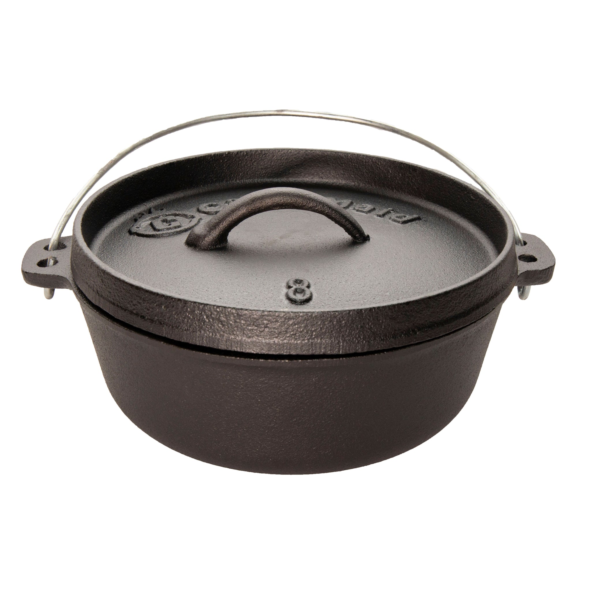 8-qt Cast Iron Camp Dutch Oven with Feet