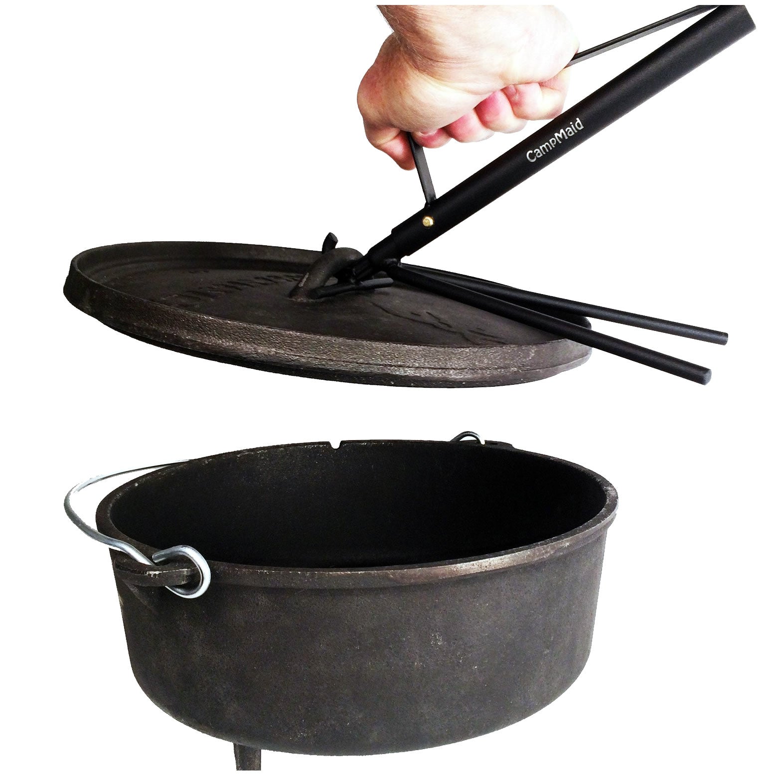 IPROUDER Dutch Oven Lid Lifter, Dutch Oven Lid Stand and Heat Resistant  Gloves, Pot Stand, Trivet for Camping, Dutch Oven Tool Combo, Camp Cooking  Accessories - Yahoo Shopping