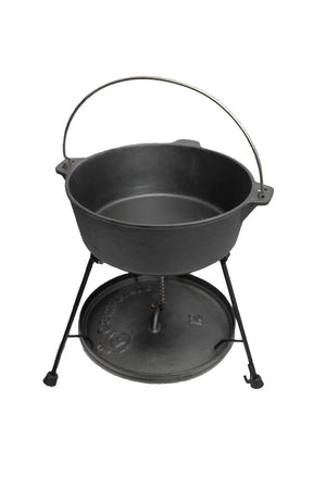 8-Piece Dutch Oven Set With 12" Dutch Oven Without Legs & All Tools