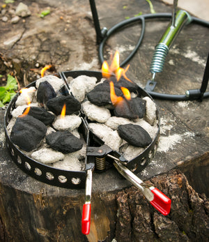 Charcoal Holder & Adjustable Heat Source