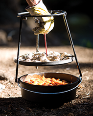 Lodge Camp Dutch Oven Lid Stand - WeatherEgg®