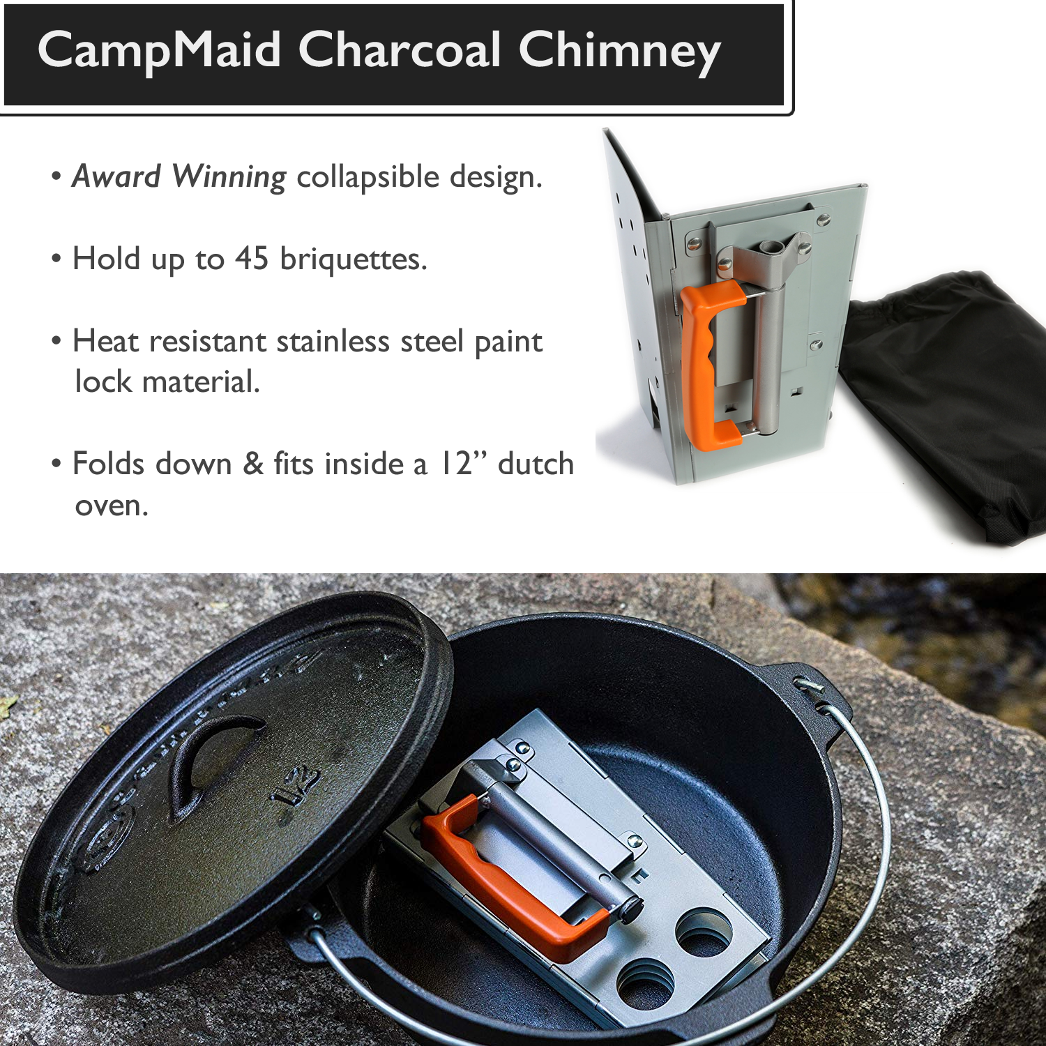 Camp Chef 12 in Dutch Oven Carry Bag